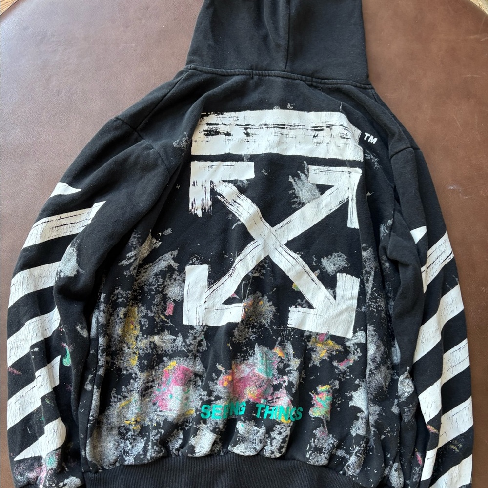 Off White Virgil Abloh C/O Four Cactus Seeing Things Hoodie Unisex Chest 24 S/M